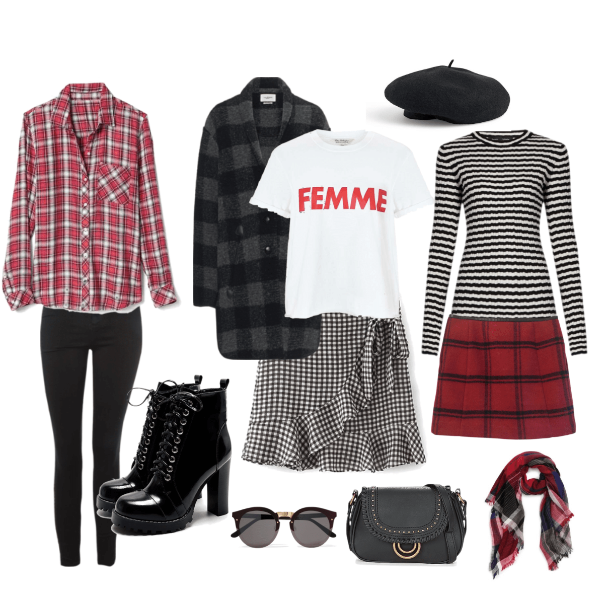 checkered red fashion trend